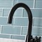 Kingston Brass Two-Handle Single-Hole Bathroom Faucet with Push Pop-Up, Matte Black KS2290DX - alternate 6